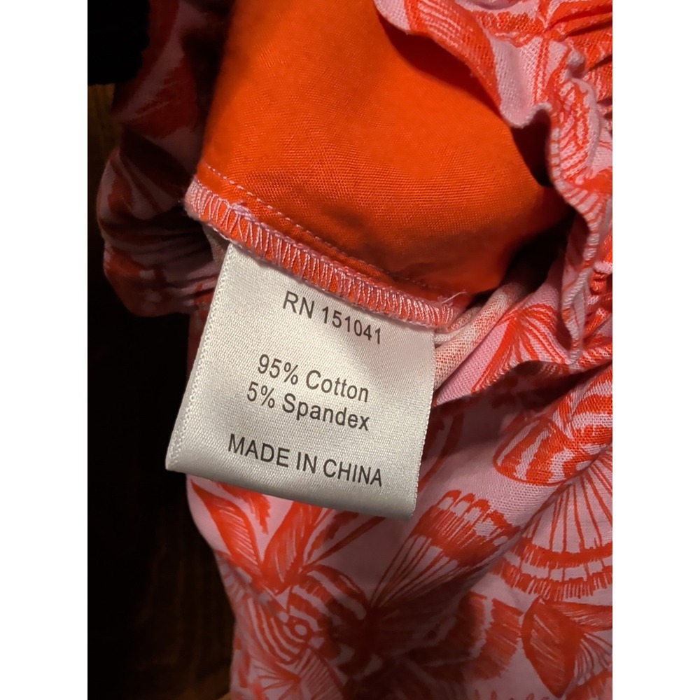 Kourt, Pink Red Floral Paperbag Waist Wide Leg Pants Size Small - Picture 6 of 7